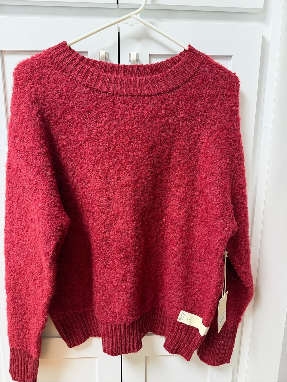 a.n.a Red Sweater Women's Crewneck NEW